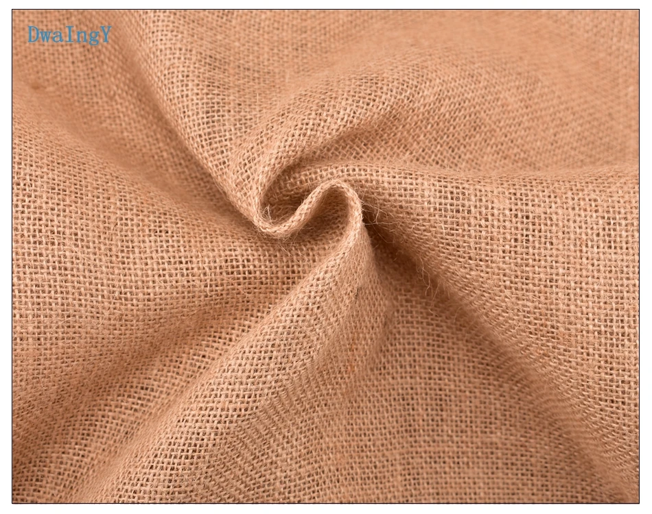 DwaIngY 5050# натуральная джутовая ткань мешок льняная ткань для DIY ручной работы/сумки для хранения/рождественские украшения 160*50 см/шт