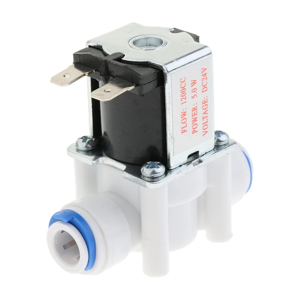 

3/8 Inch 24V Water Solenoid Valve N/C Normally Closed, Adjustable flow, used for Reverse Osmosis Systems