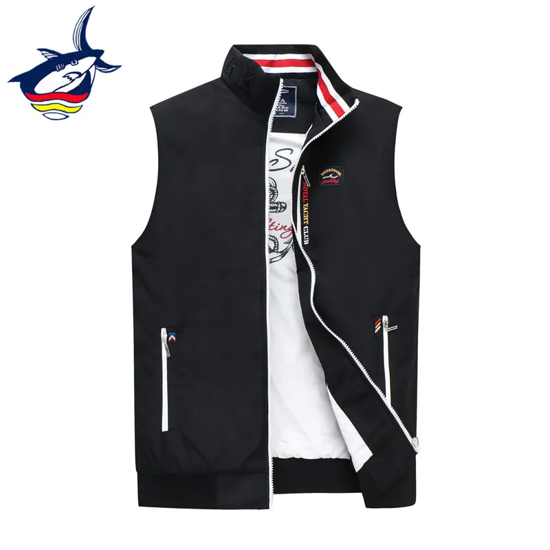 Жилет Tace &amp Shark мужской с вышивкой повседневный жилет куртка без рукавов в