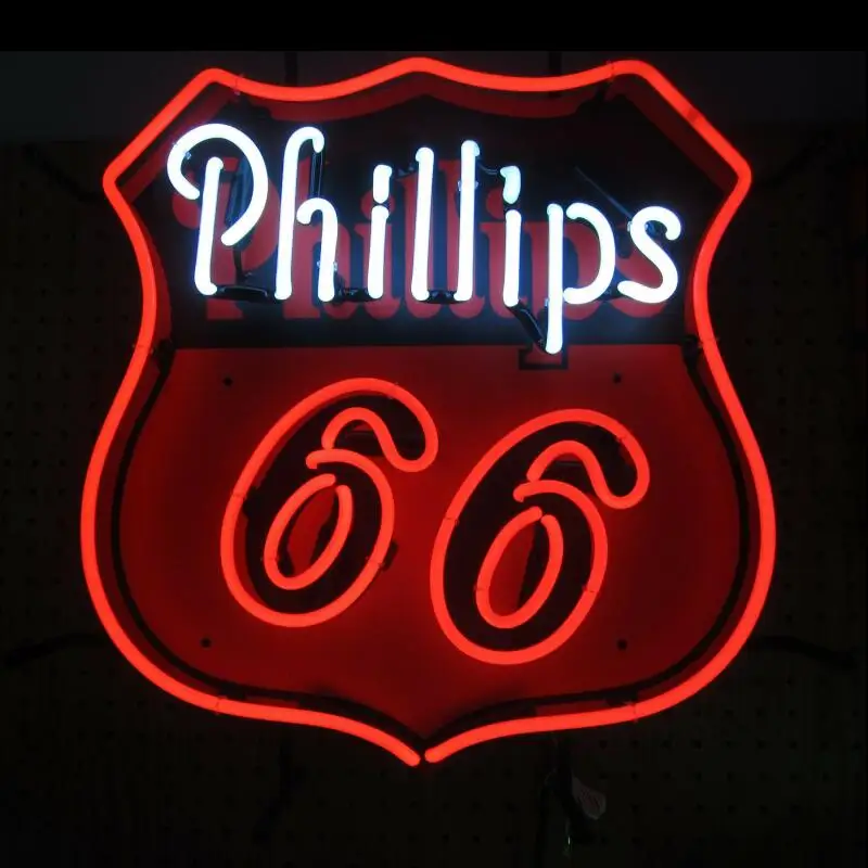 

Custom PHILLIPS 66 Glass Neon Light Sign Beer Bar
