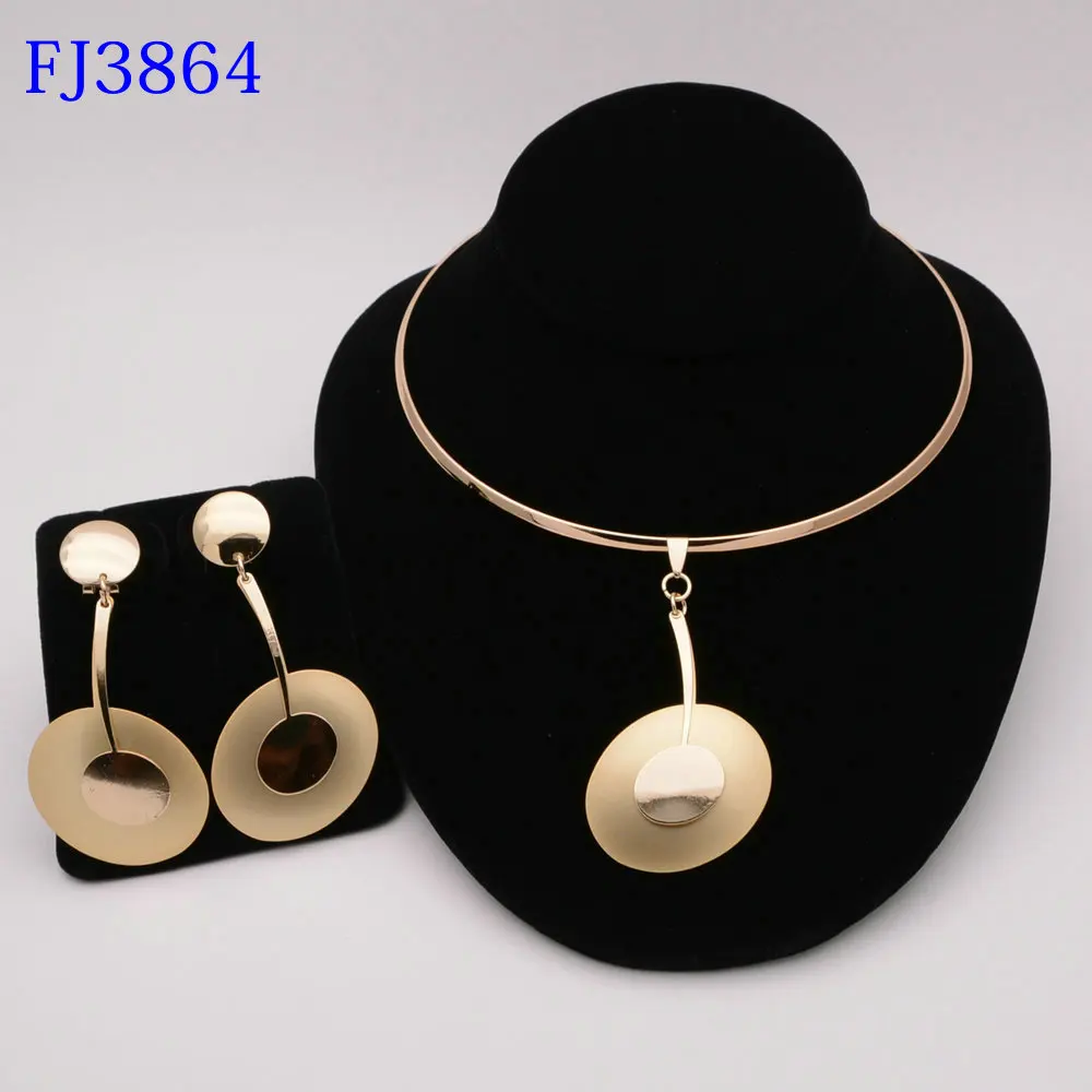 Женские свадебные ювелирные комплекты для невест золотой цвет костюм ожерелье