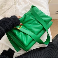vintage large armpit bag winter new quality soft pu leather womens designer handbag luxury brand shoulder messenger bag