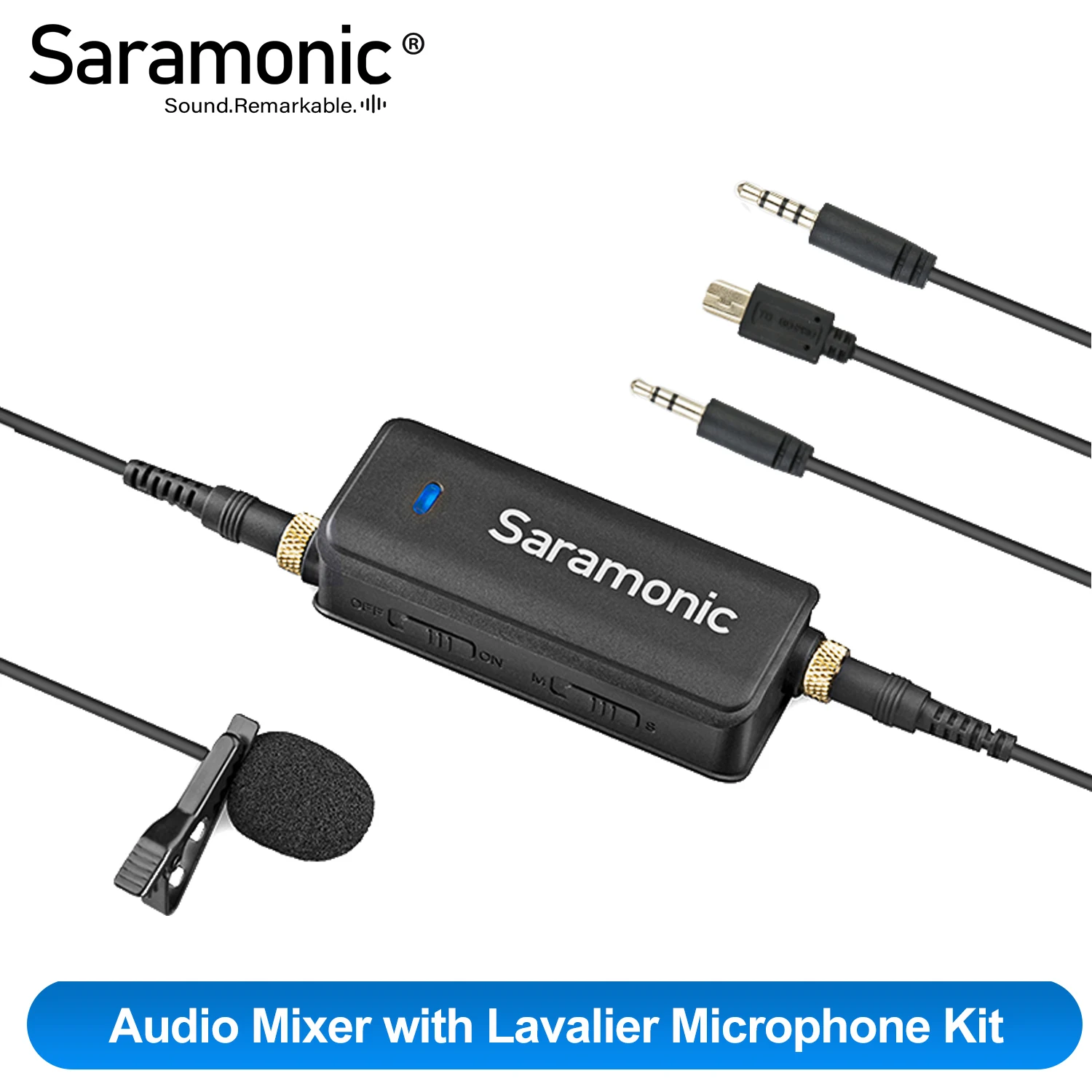 

Saramonic LavMic 2-Channel Audio Mixer with Lavalier Microphone Kit for iPhone GoPro Session Canon Nikon DSLR Camera Recorders