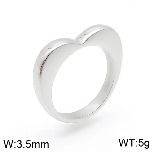 Модные женские и мужские кольца серебряного цвета из титановой стали с полым