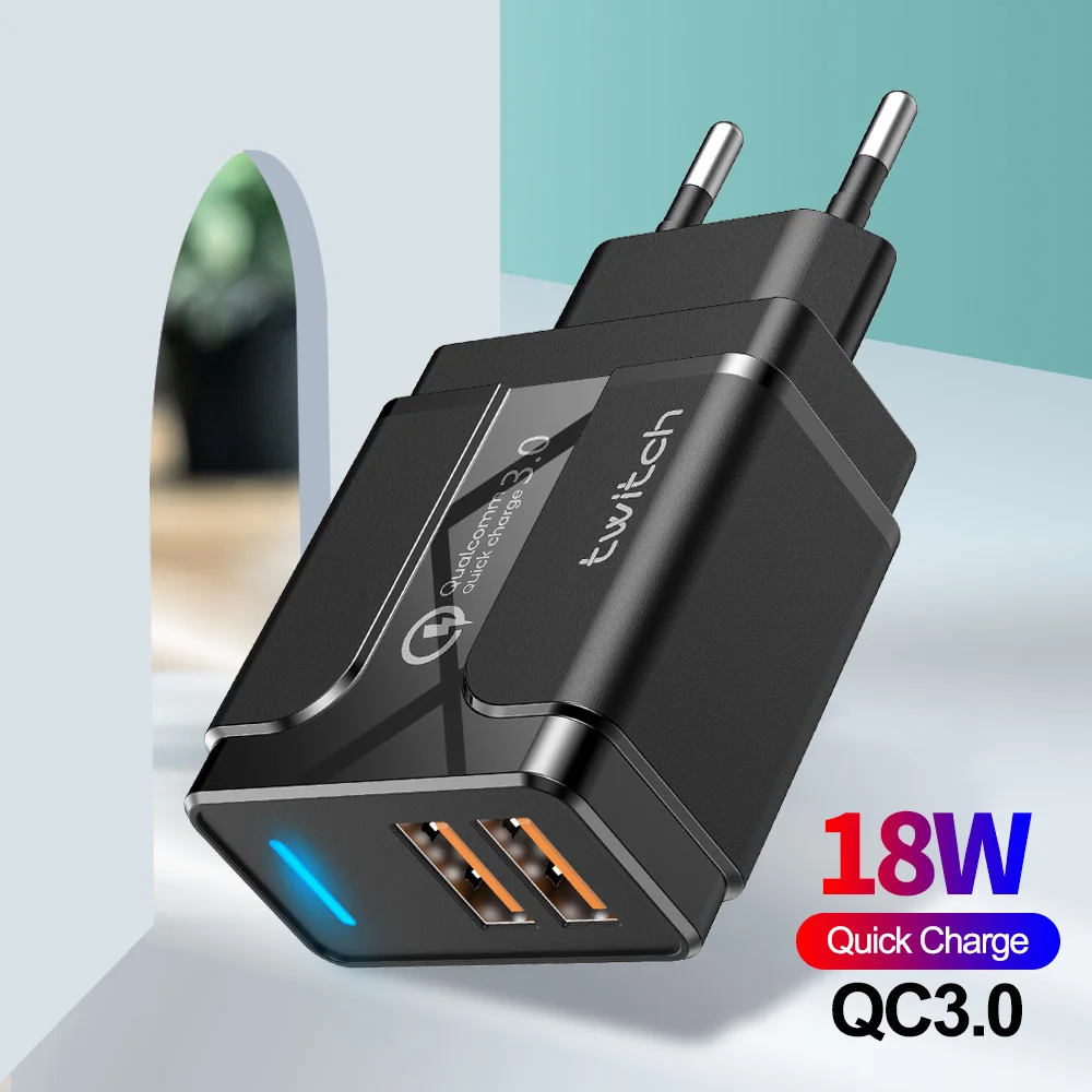 Сетевое зарядное устройство с USB портом 36 Вт для iPhone X 8|Зарядные устройства