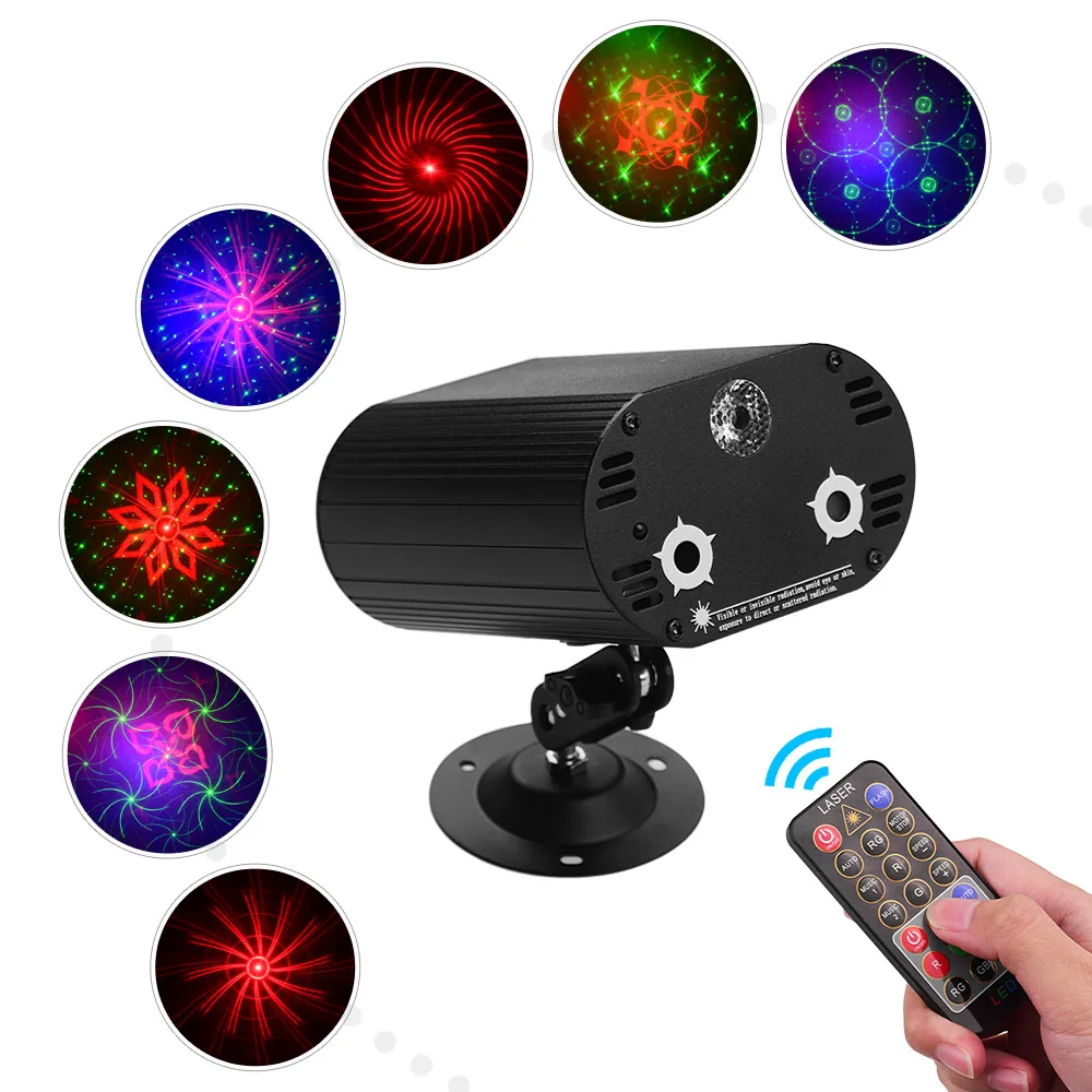 Дежурные мини-светильник Multi узор проектор RGB светильник ing с пультом