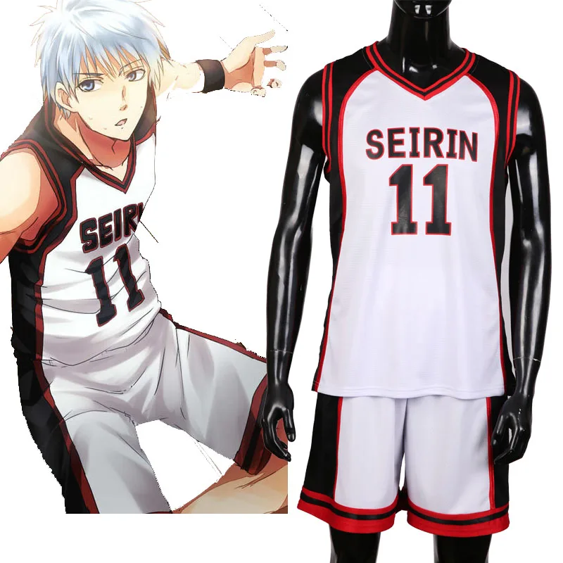 Аниме! Баскетбольная майка Kuroko's Seirin Number 11 баскетбольная Kuroko Tetsuya 10 Kagami Taiga топы +