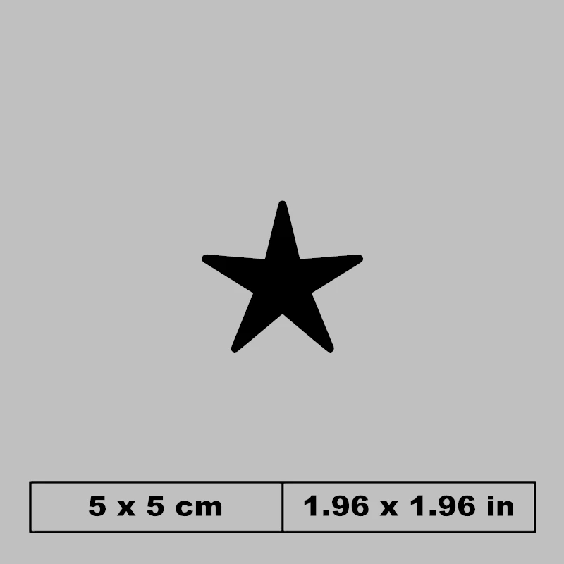 2020 Fashion Pentagram star patches for Clothing Heat Transfer Iron-on Stickers diy patch black white applique clothes | Дом и сад