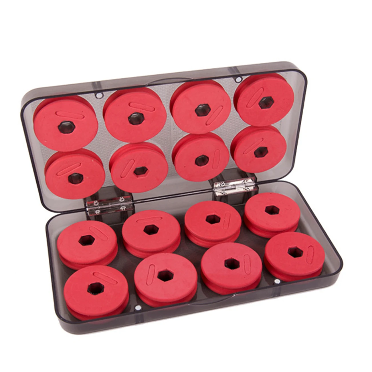 

8/16Pcs Foam Winding Board Fishing Line Shaft Bobbin Spools Tackle Box Red Lines
