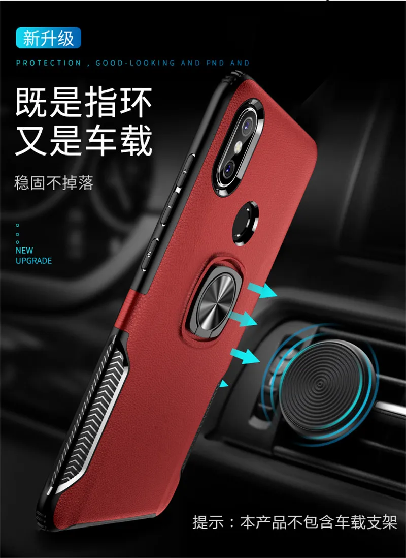 Чехол UBERAY для Xiaomi Poco F1 MI 9 6X A2 8SE кожаный чехол из ПК магнитный автомобильный