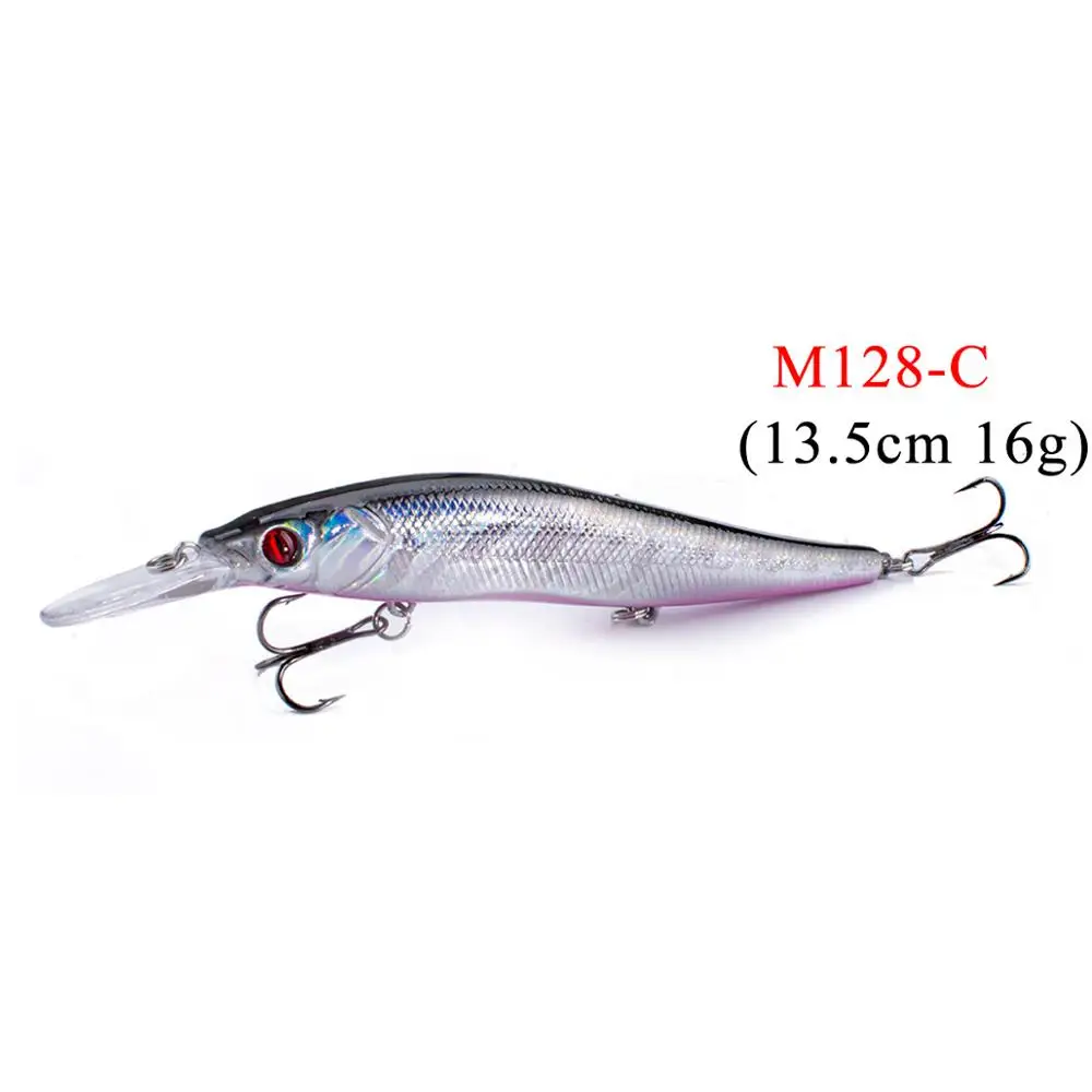 

14 cm 23.7 g Fishing Lure Minnow Hard Bait with 3 Fishing Hooks Fishing Tackle Lure 3D Eyes