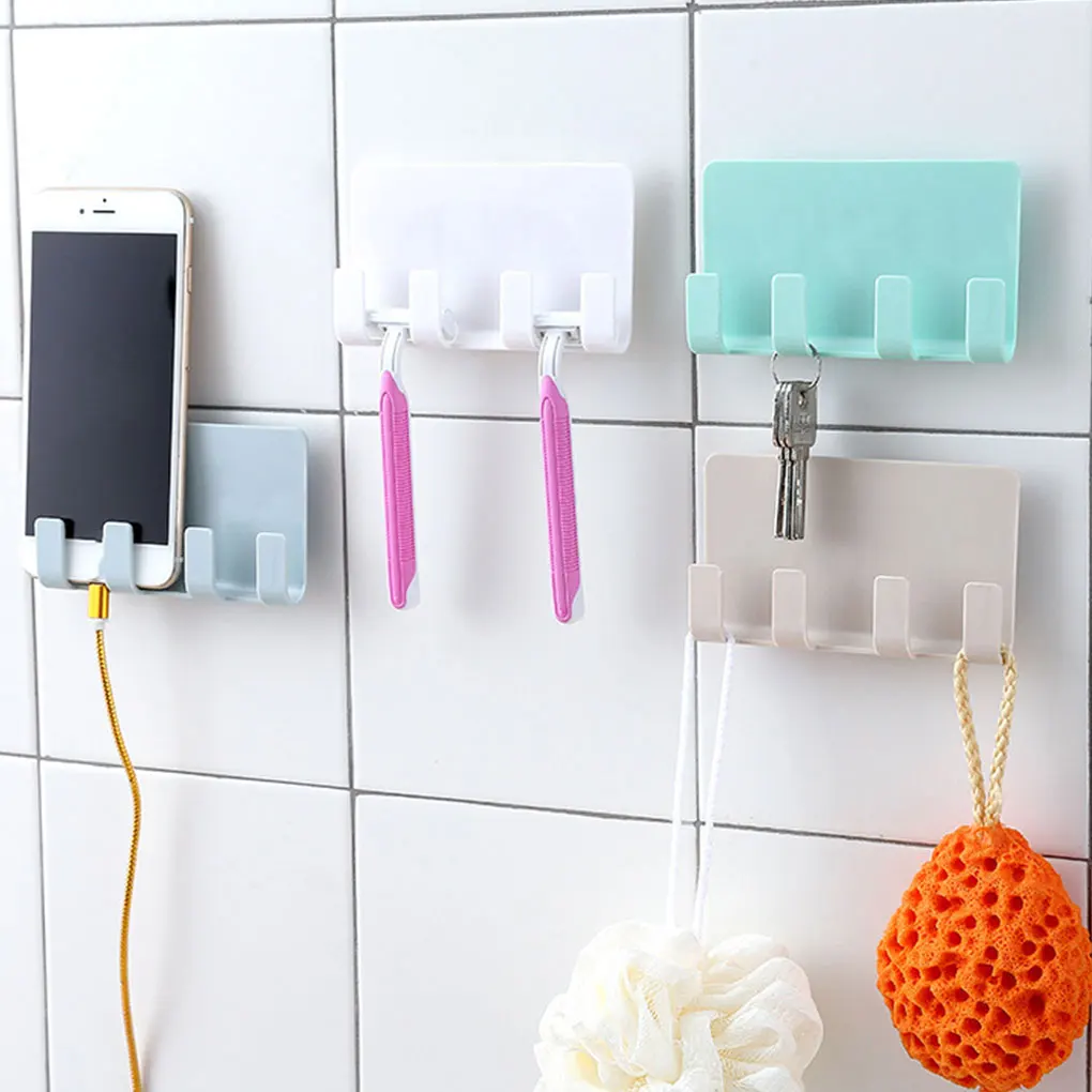 

1pc Charger Phone Holder/Hook Wall-Mounted Rack Durable Charger Charging Wall-Mounted Holder Bathroom Hanging Shelf Razor Hanger