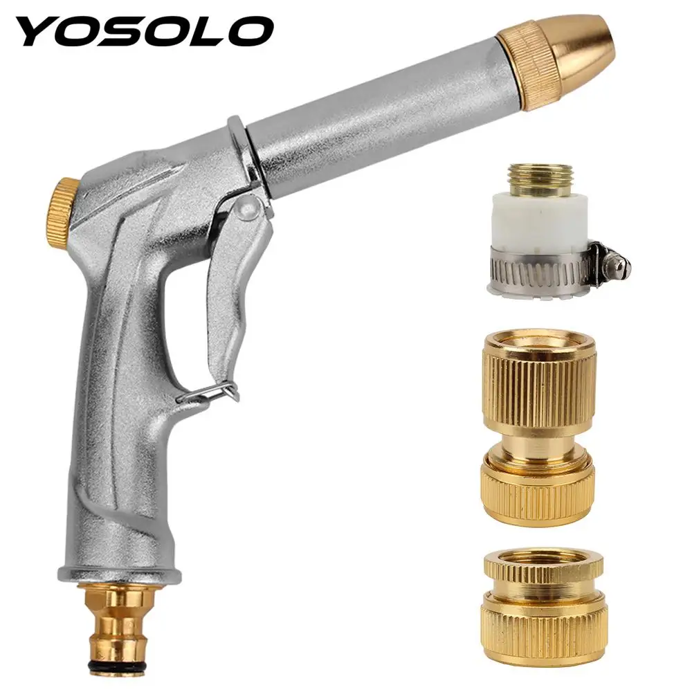 

С 3 разъемом автомобильный водяной пистолет для автомобилей сад электрическая Автомойка высокого Давление Автомойка Регулируемый мульти в...