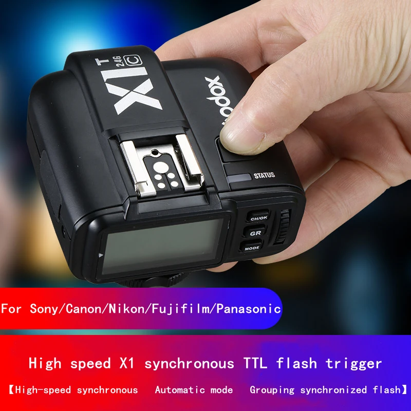 Godox X1T C/S/N/F/O 2 4G беспроводной TTL высокоскоростной передатчик триггера вспышки для