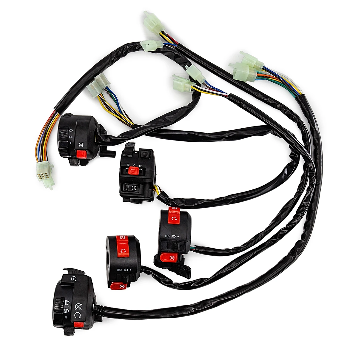 

11 Wire 4 Function Handle Switch Control With Choke Lever For Chinese ATV Quad 50cc 70 90 110cc 125cc 150cc 200cc 250cc