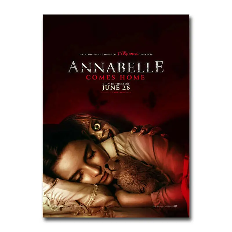 Annabelle 3 Ужасный фильм Шелковый Плакат Наклейка на стену украшение подарок | Дом и
