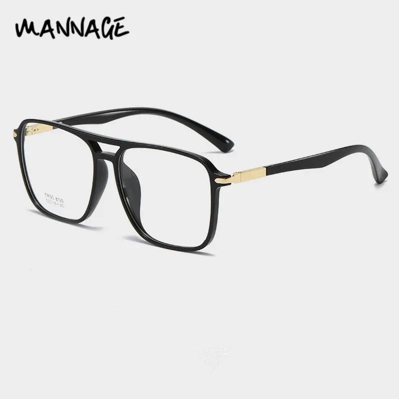 Оправа для очков мужчин и женщин TR прозрачная винтажная с двойным лучом |