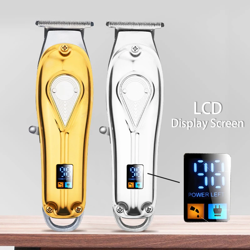USB машинка для стрижки волос в ЖК дисплей Экран дисплея беспроводные T Blade Для