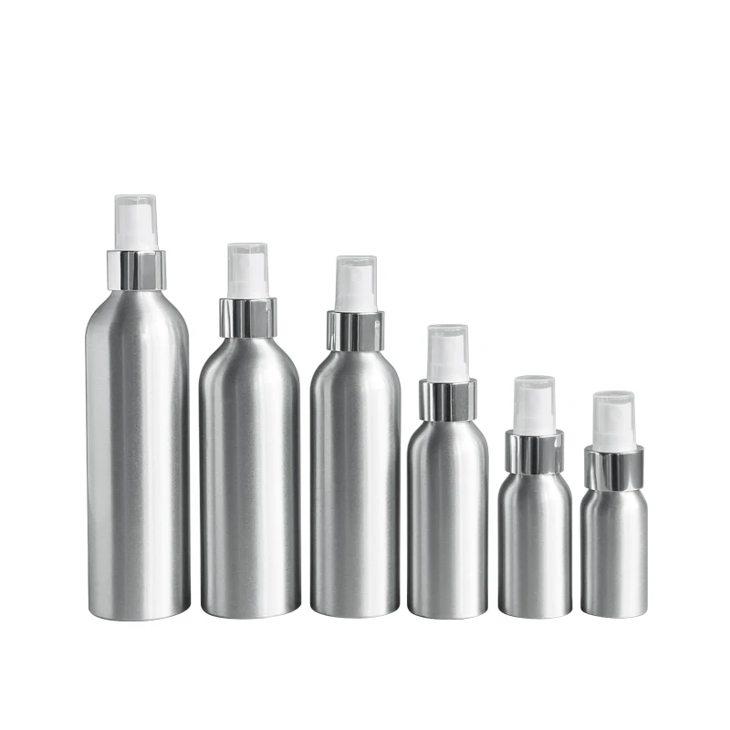 

20pcs 30ML/50ML/100ml/150ML/250ML Aluminum bottle,Perfume Hydrating Spray Bottle With Silver Mist Spray Bottle