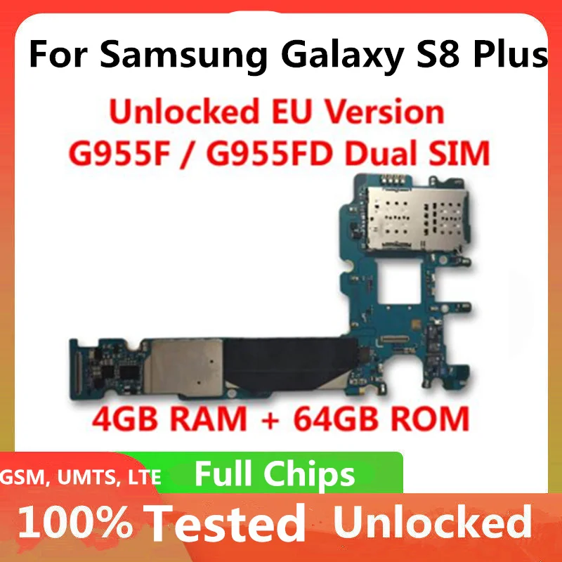 Оригинал для Samsung Galaxy S8 Plus G955FD G950FD G950F G955F G955U G950U материнская плата