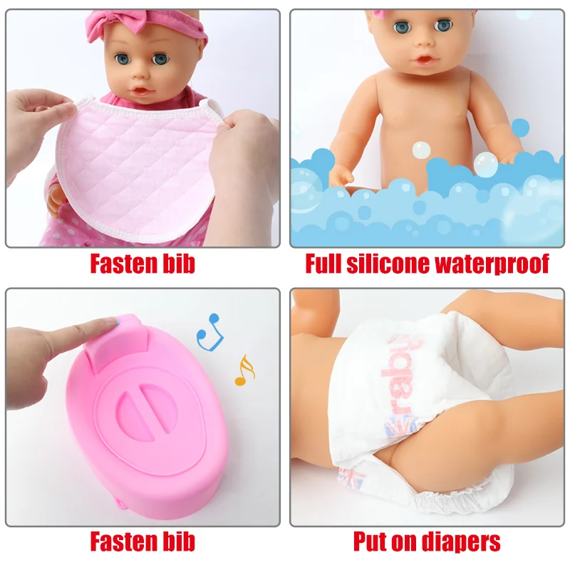 Реалистичная мягкая силиконовая кукла-младенец 46 см |