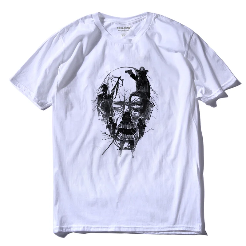 Мужская футболка с коротким рукавом COOLMIND Повседневная круглым вырезом и лето