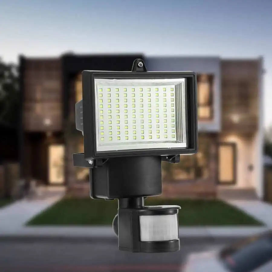 

100 LED Solar Light Outdoor Human Body Induction Sensor Security Garden Light PIR Motion Sensor Emergency Lamp Outdoor Light