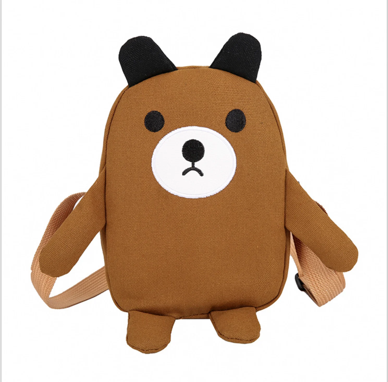 Сумки женские холщовые с милым медведем маленькие сумочки мультяшным рисунком