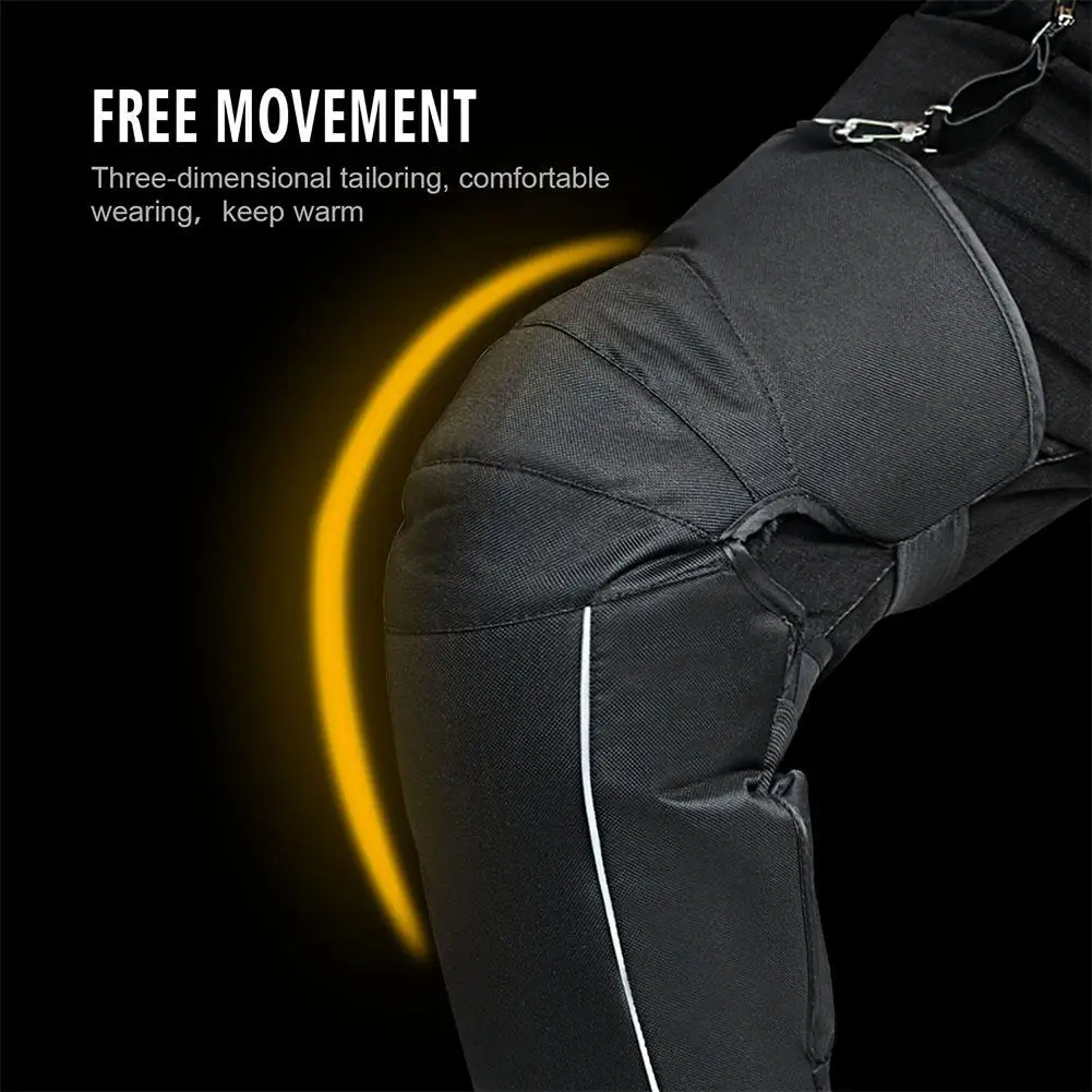 Защитные наколенники для мотоцикла теплые с водонепроницаемой отражающей