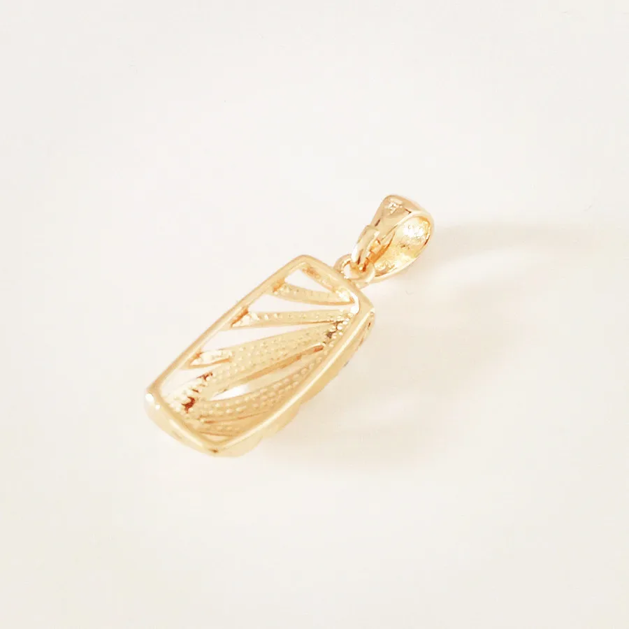 Женская подвеска из розового золота 585 пробы модные спортивные женские подвески