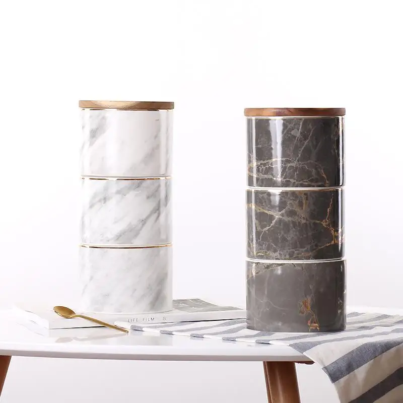 Белая керамическая банка для хранения специй слаймов герметичная чая листьев