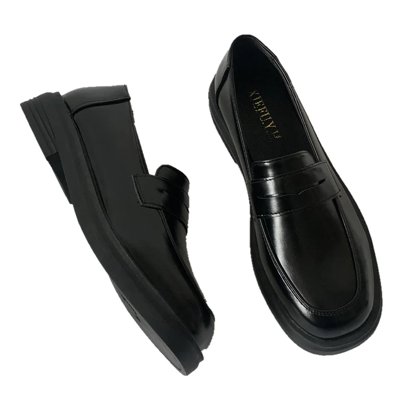 

All-Match Summer Shoes Ladies Oxfords Women's Slip-on Autumn Round Toe British Style Female Footwear Shallow Mouth Casual Sneake