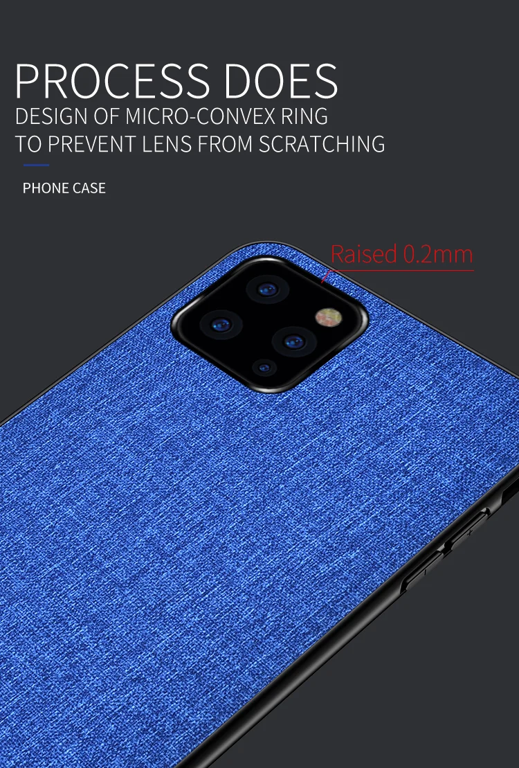 Чехол для Apple iphone 11, роскошный мягкий силиконовый край, тканевая задняя крышка, защитный чехол для iphone 11 Pro Max iphone 11 11Pro