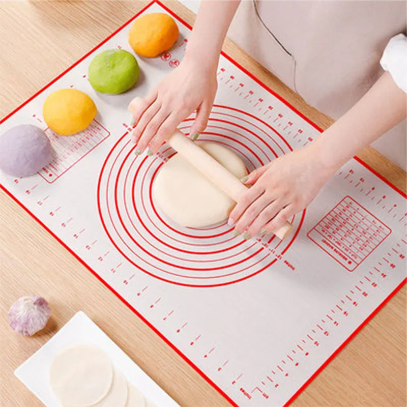 

Silicone Non-stick Thickening Kneading Dough Mat Rolling Dough Pad Pastry Cake Bakeware Pizza Flour Table Sheet Kitchen Tools