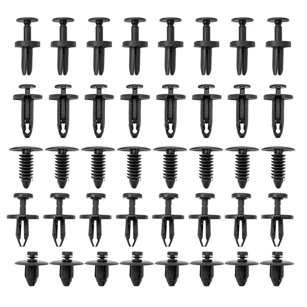 

Black 50 PCS Car Push-Type Retainer Buckle Clips Fender Lining For Dodge Charger WX68DX9-AA 06506132AA