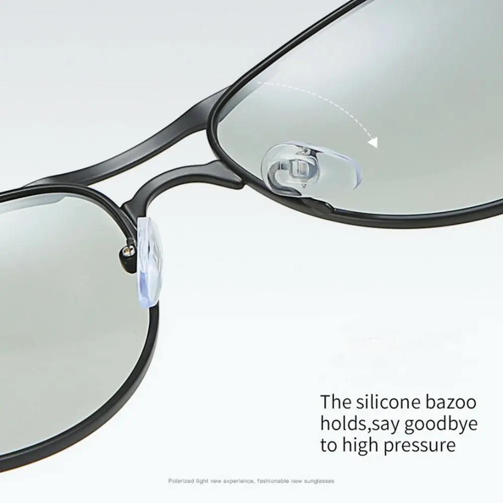 

2021 Intelligent Aviation Photochromic Sunglasses Polarized Men Day Night Vision Driving Sun Glasses Male