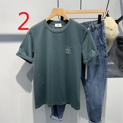 

Summer thin knitted T-shirt embroidery ice silk half-sleeved thin short-sleeved contrast white top