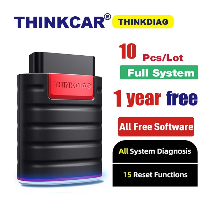 10 шт./лот Thinkdiag Автомобильное устройство чтения кода OBDII полная система Авто Bluetooth