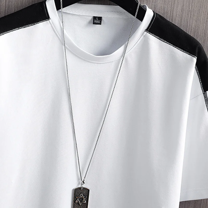 

Men's Summer Tracksuit Sportswear Short Sleeve T Shirts+Short Two Piece Sets 2021 New Male Casual Sports Suits Brand Clothing