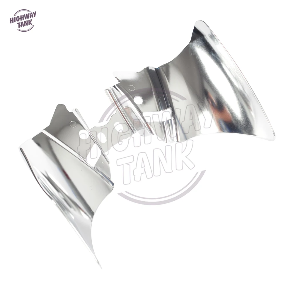 

1 Pcs Chrome Motorcycle Saddle Shield Heat Deflector case for Harley Dyna FXD FXDWG 1999-2016