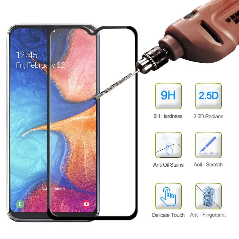 Закаленное стекло протектор экрана для samsung Galaxy A20 A20e A2 Core Защитная Броня Samsun A 20
