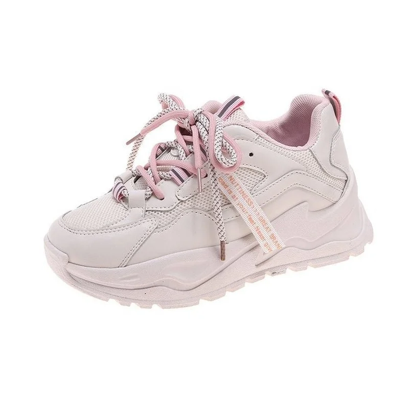 

Women's Sneakers Students Height Thick Bottom Breathable Sports Casual Shoes for Women 2022 Autumn Casual White Shoes Female