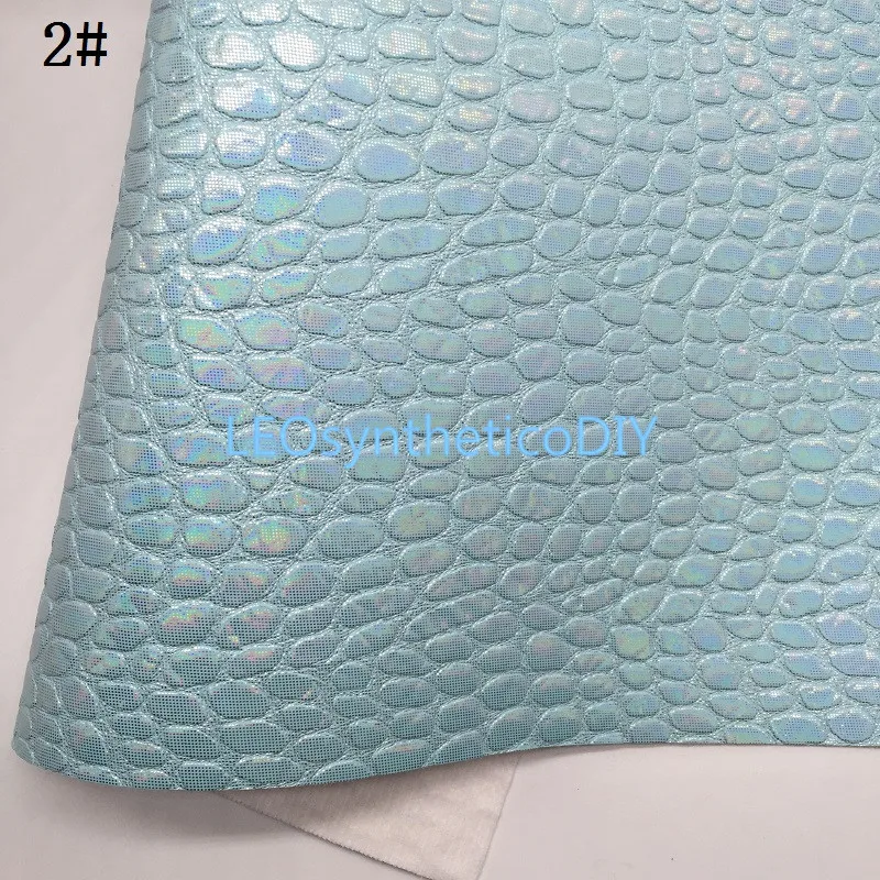 1 шт. 21x29 см пастельные цвета листы из искусственной кожи крокодила для
