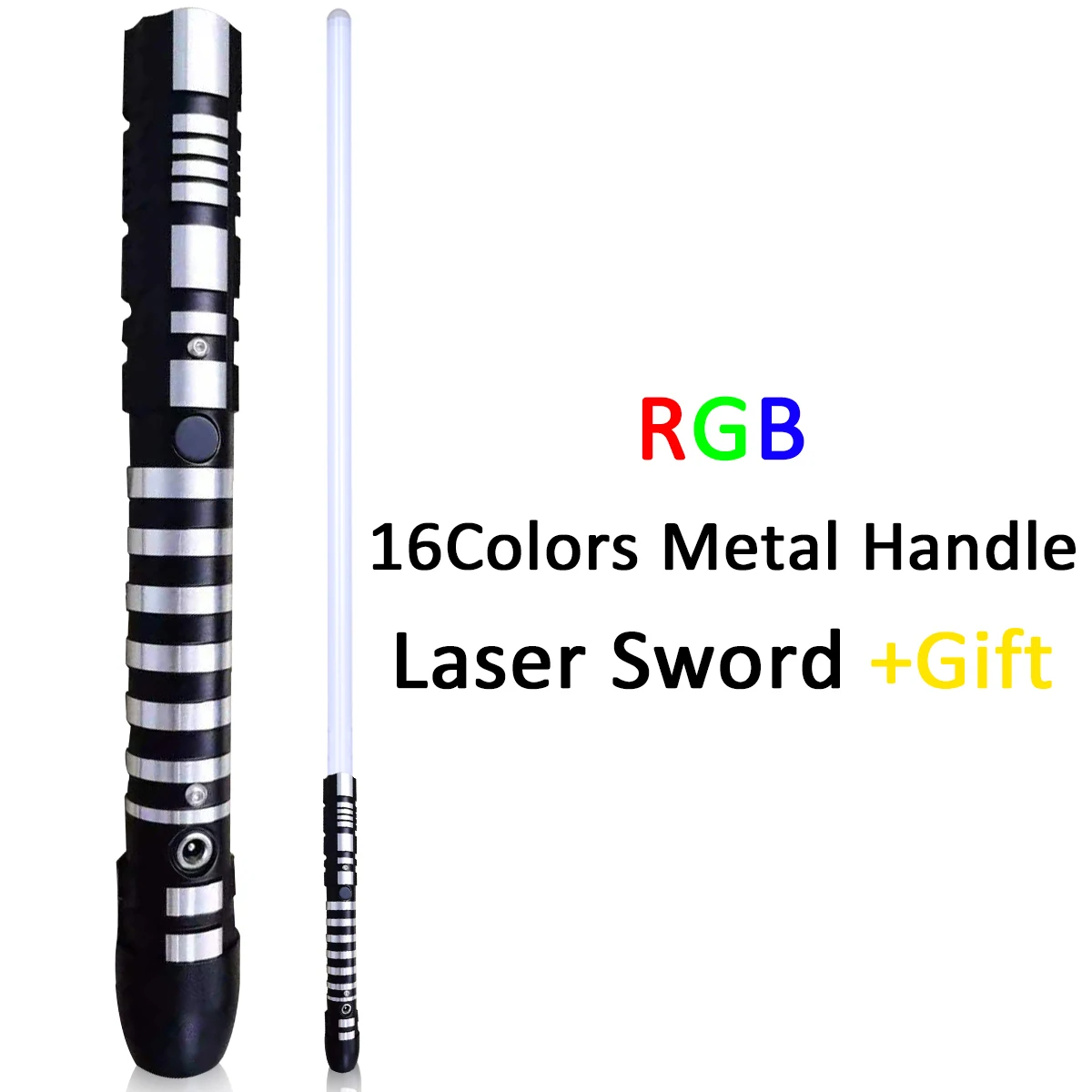 

Sith Laser Sword 16 Colors Changing Light Saber Lock Up Metal Handle Lightsaber Force FX Blaster Luminous Cosplay Toy Gift