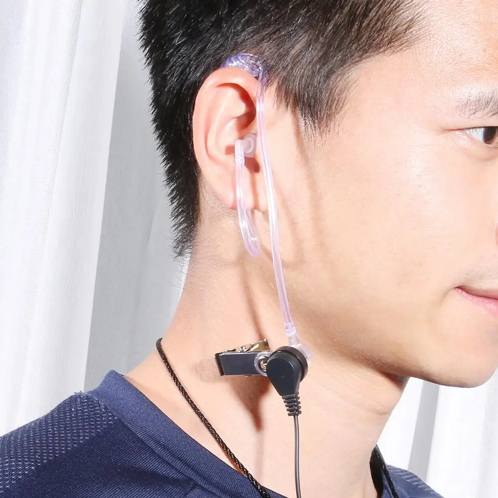 Воздушный акустический трубчатый наушник микрофон гарнитура PTT Микрофон