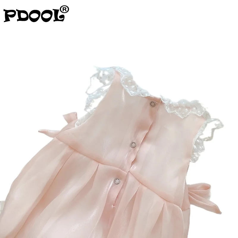 

Baby Short-sleeved Romper Romper Children's Summer Thin Princess Fashion Breathable Lace Girl Clothes Hat Two-piece