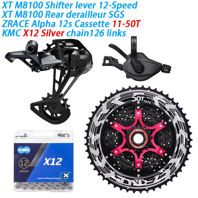 XT M8100 MTB горный велосипед 12 Скоростей 52T SL + RD ZRACE X12 задний переключатель