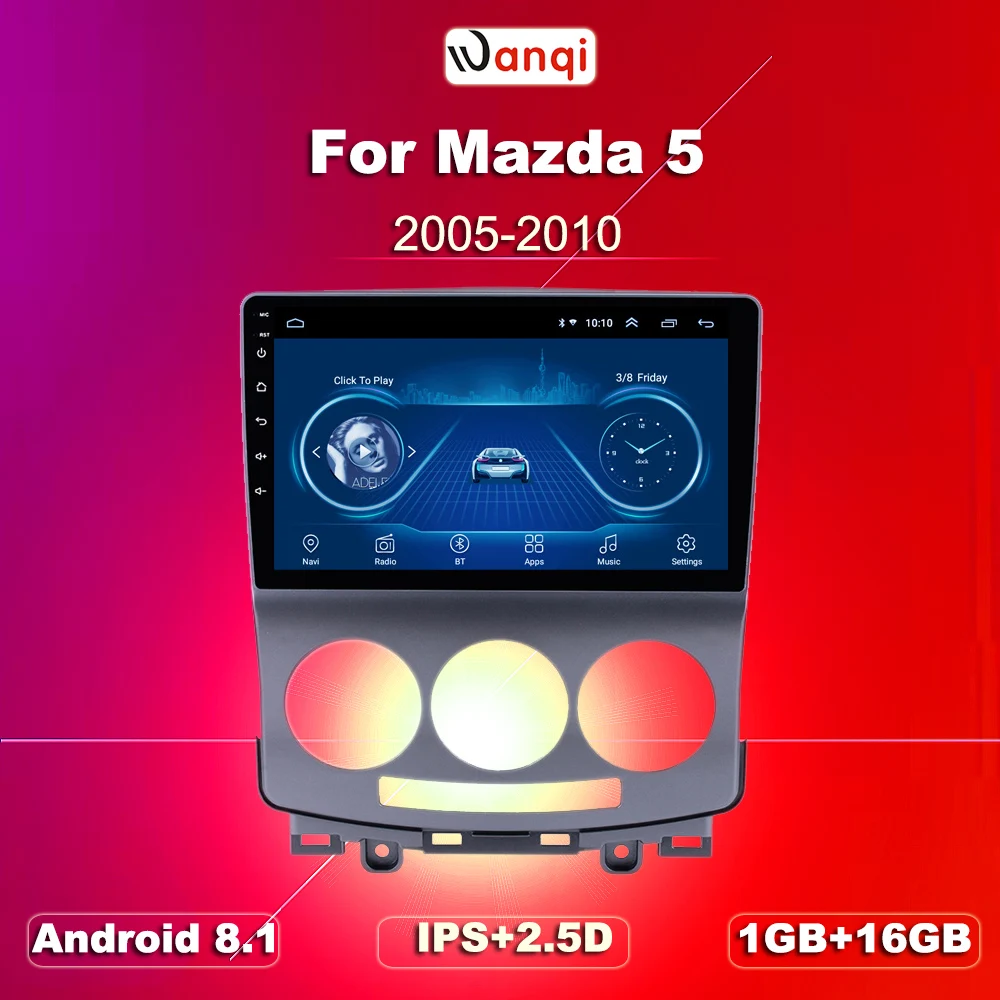 Горячая Распродажа 9 дюймов 2.5D закаленный HD мультисенсорный экран Android 8 1 NAVI для