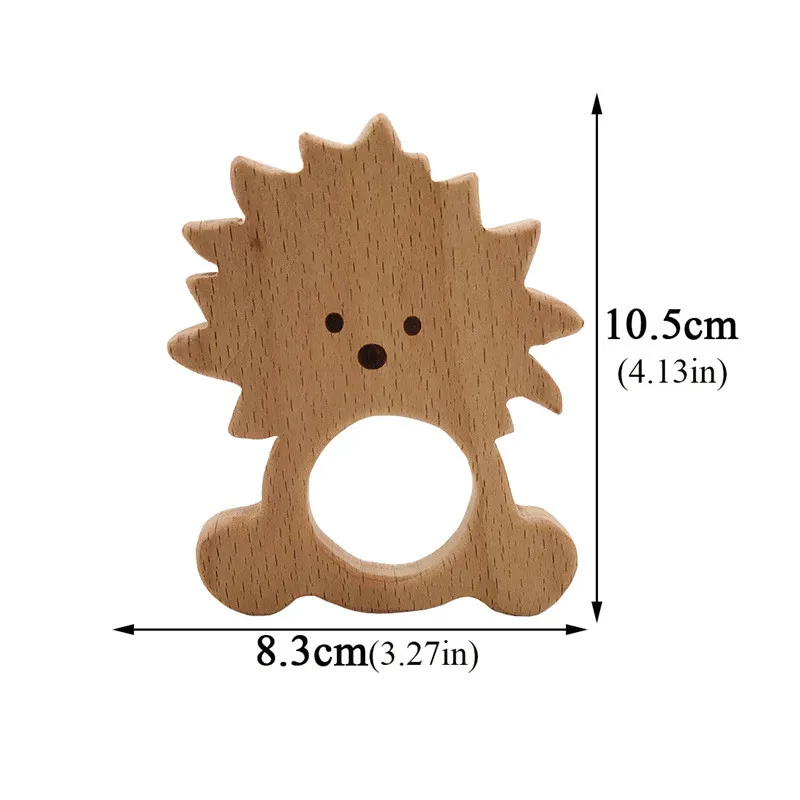 baby teether C1013 Лидер продаж, детский Пищевой Деревянный прорезыватель, мультяшная собака в форме слона, Детские Прорезыватели для кормления, безопасные Прорезыватели для новорожденных, игрушки в подарок - Цвет: baby teether C1013