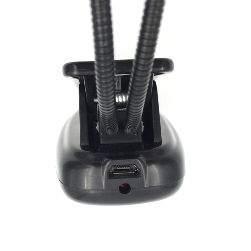 

Single/Double Head Two Gears Lighting Modes LED Light Clip-on Reading Book Lamp